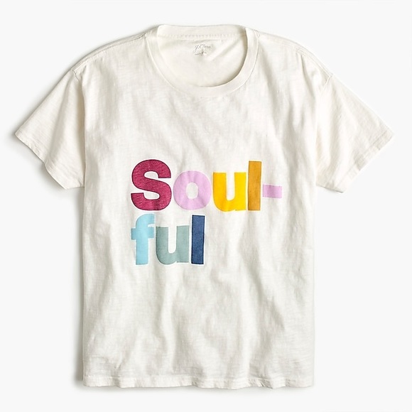 J. Crew Soulful graphic tee sz S NWOT